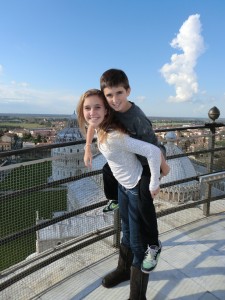 AJ & Garrett At The Leaning Tower of Pisa