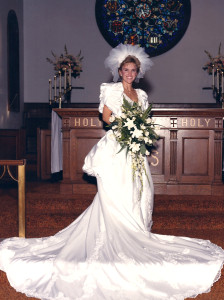 Lisa Wilson In Wedding Dress